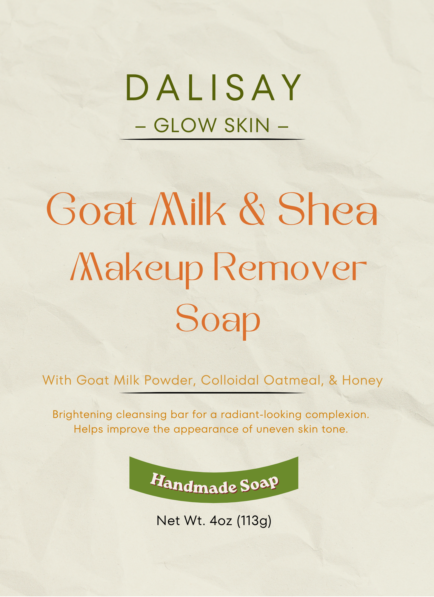 Goat Milk & Shea Makeup Remover Soap